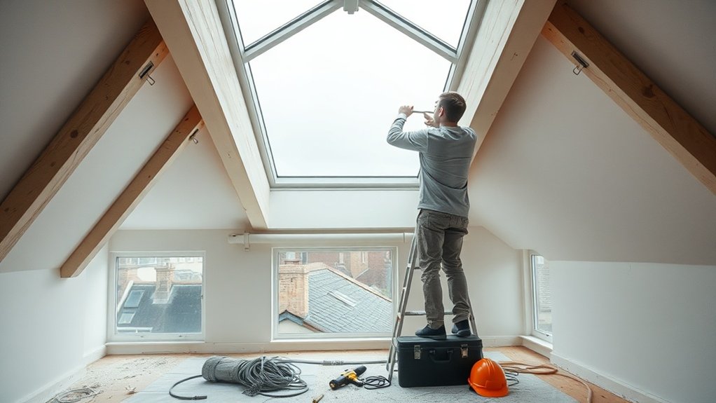 Electric Skylight Installation Esher
