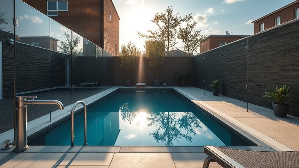 Pool Glass Fencing Esher