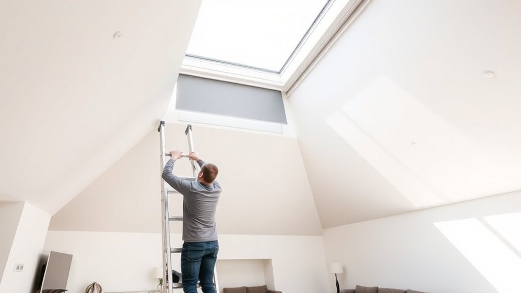Skylight Blinds Installation Esher